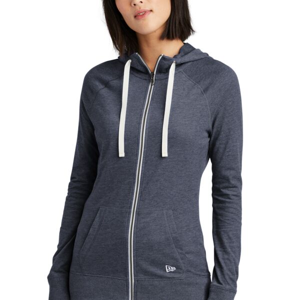 Women's Sueded Cotton Blend Full Zip Hoodie Thumbnail